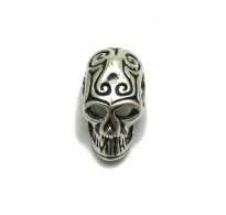 PE001222 Sterling silver pendant solid 925 Bead Skull